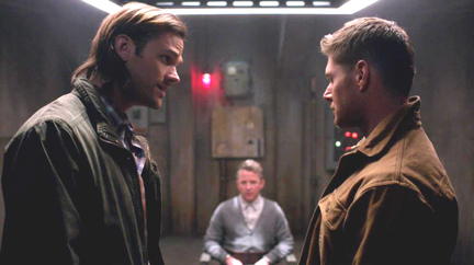 Sam and Dean discuss their approach to questioning Ezra.